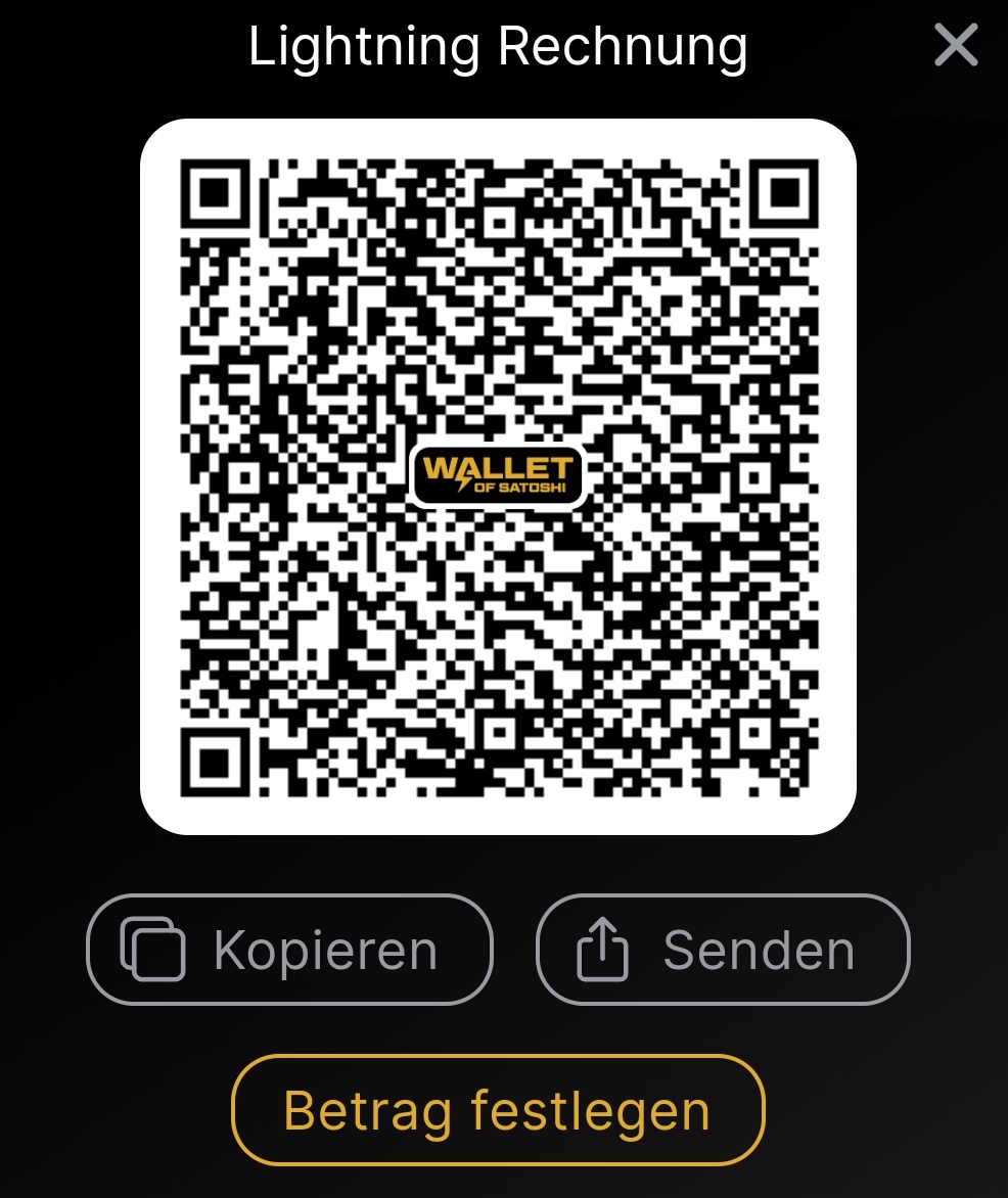  Wallet of Satoshi type@wolke7.net